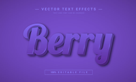 Berry Editable Text Effect