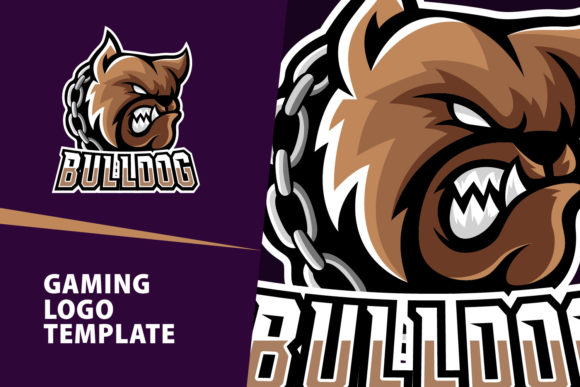 BullDog Mascot Gaming Logo Design