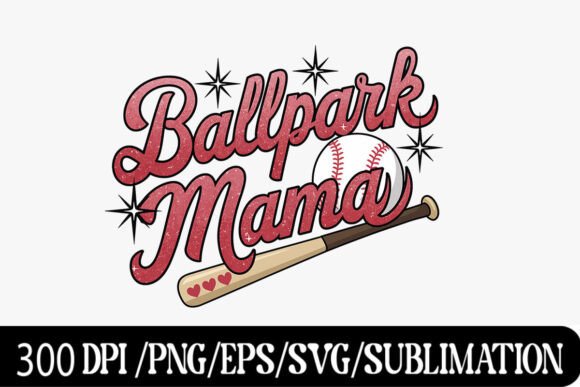 Celebrate Baseball Mom Spirit with Playful Graphic Design