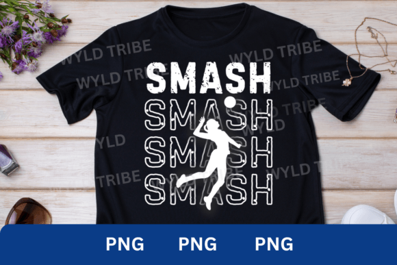 Dynamic Volleyball Smash Player PNG Design