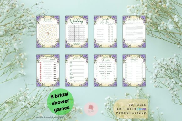 Elegant Lavender-Themed Bridal Shower Games