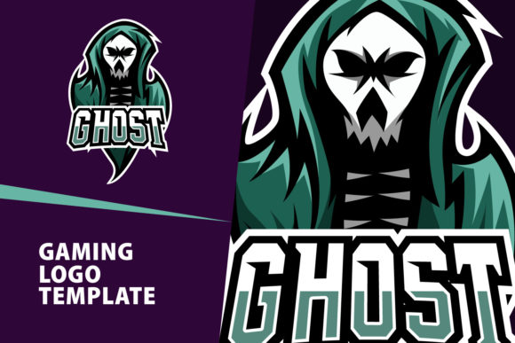 Ghost Mascot Gaming Logo Design