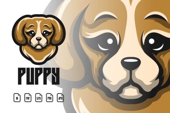 Illustration Puppy Mascot Logo: A Versatile Design Asset