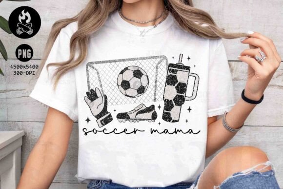 Soccer Mama PNG: A Sparkly Sports Mom Glitter PNG