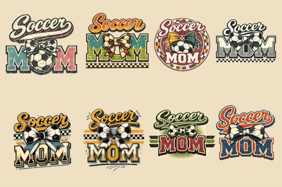 Soccer Mom Coquette Bow Retro Sport Mama: A Stylish Design Asset
