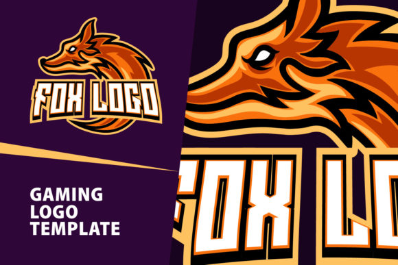 The Fox Mascot Gaming Logo Design: Editable & Free Font